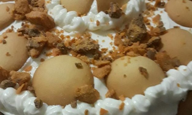 Banana Pudding Cheesecake Cake by Shelley Ross