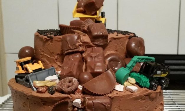 Chocolate Dump Truck Cake by Sylvette Parker