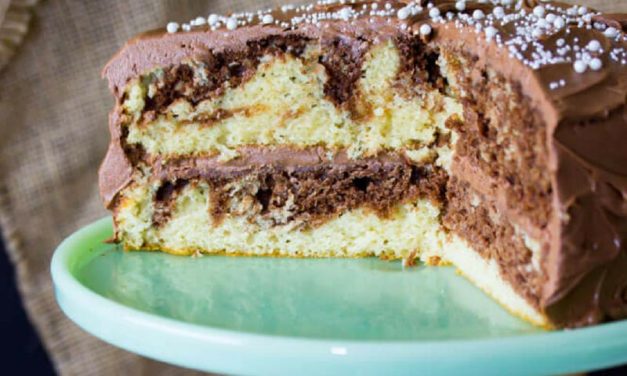 Vanilla and chocolate Marble Cake by Shawna Ackerson