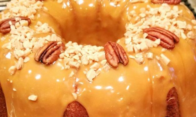 Toffee Caramel Pecan Pound Cake by Sandra Williams Coleman