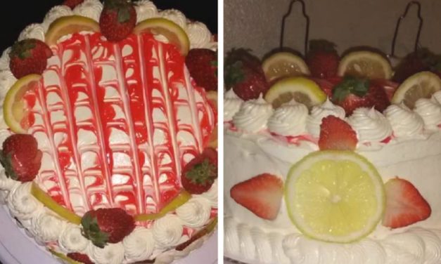 Lemon Strawberry Poke Cake by Alberta Osbey