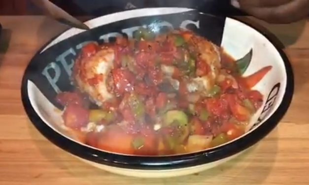 Catfish Pauline stuffed with Lump Crabmeat