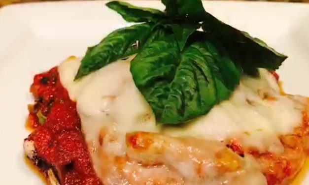 Portobello Mushroom stuffed with Jackfruit & Daiya Cheese