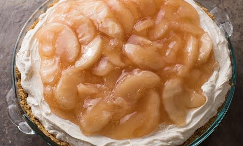 No Bake Apple Caramel Cheesecake Recipe