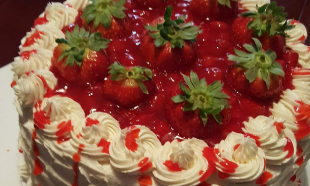 Very Berry Strawberry Filled Cake by Brenda Gary