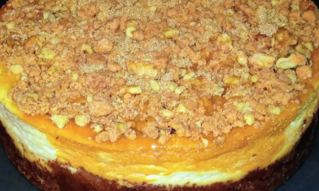 Sweet Potato Cheesecake with Walnut Crumble by Andrea Heflin