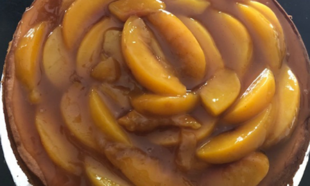 Crown Peach Cheesecake by Natasha Young