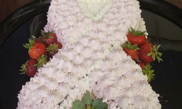 Strawberry Cake for Breast Cancer Awareness Month by Dorothy Rivers